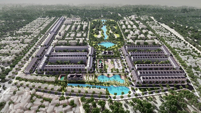 Phối cảnh 3D dự án khu đất đấu giá Yên Phong - Bắc Ninh 