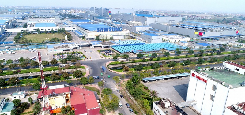 Cảnh quan tiện ích tại khu công nghiệp Yên Phong