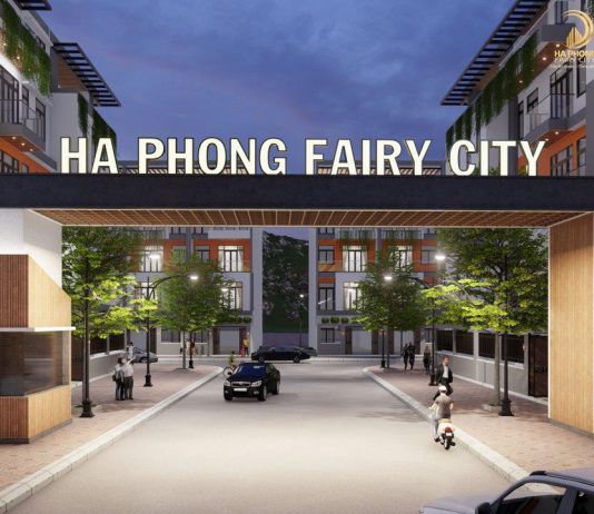 Phối cảnh cổng dự án Hà Phong Fairy City