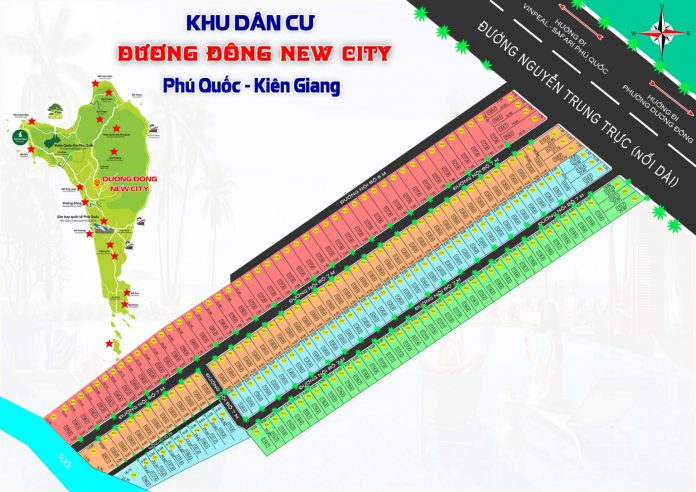 Mặt bằng dự án Dương Đông New City Kiên Giang